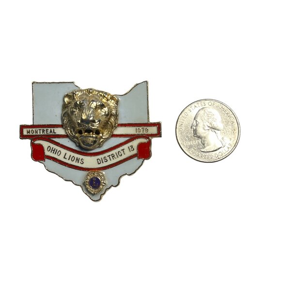 Lions Club Pin Ohio District 13 Montreal 1979‎ Convention Montreal - Picture 3 of 8